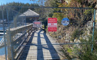 Why is the Telegraph Cove Marina & RV Park Boardwalk Closed?